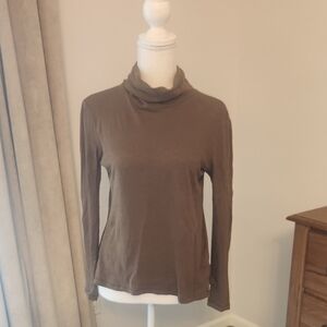 Madewell Cozy Crewneck Top in Warm Brown